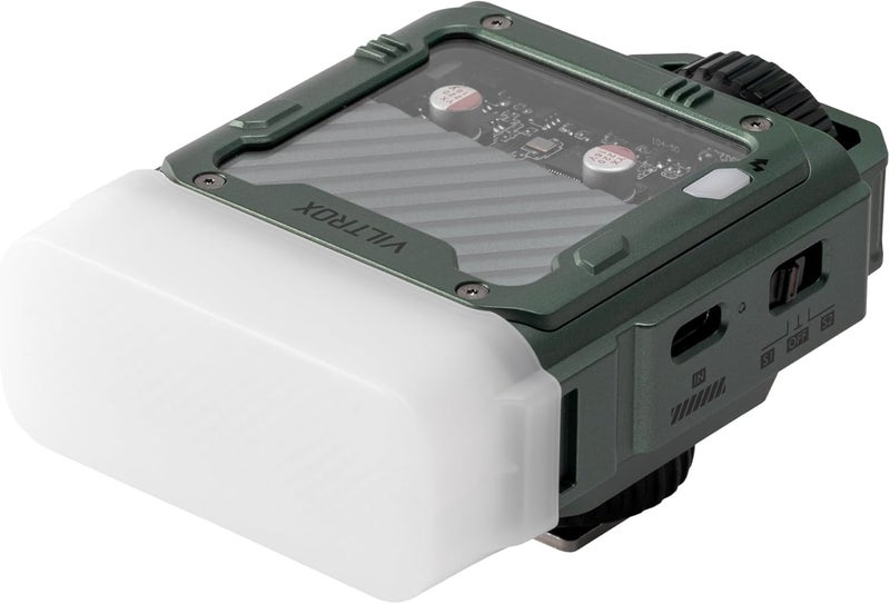 VILTROX فلاش TTL لفوجي فيلم، فلاش صغير GN16 لكاميرا فوجي، فلاش على الكاميرا بسعة 1800mAh Li-on، فلاش مصغر 26W/s 6500K، إعادة شحن سريعة خلال 1 ثانية، 650 فلاش كامل الطاقة (Spark Z3-F، أخضر) - Image 3